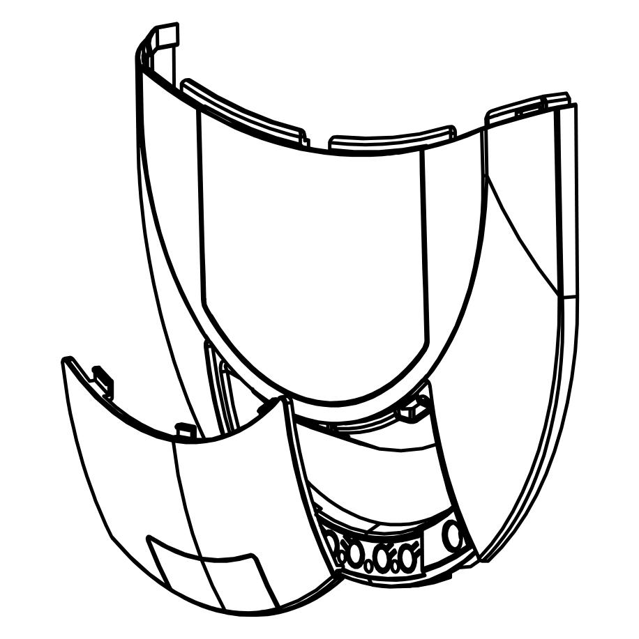 Genuine Merlin Front Lower Housing Assembly SilentDrive Essential (MR655MYQ) | Remote Pro